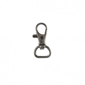 METAL CARABINER SNAP HOOK 15MM - GUNMETAL