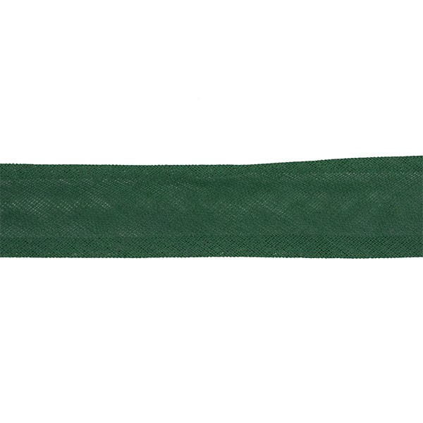 FOLDED COTTON BIAS BINDING 25MM - DARK GREEN