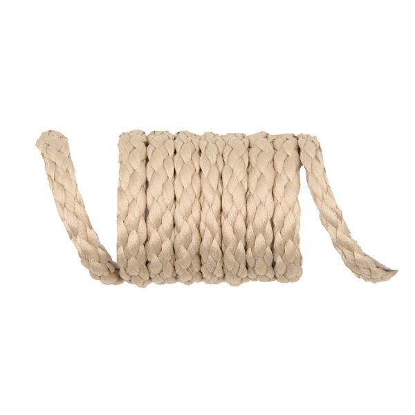 POLYESTER DRAWSTRING CORD 4MM - BEIGE