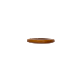 4-HOLES COROZO BUTTON - AMBER BROWN