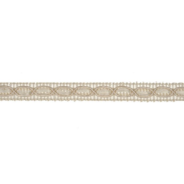 POLISHED GIMP BRAID TRIMMING - CREAM