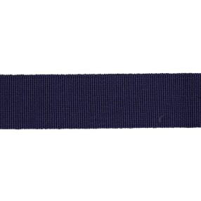 COTTON-ACETATE GROSGRAIN RIBBON - ABYSS BLUE