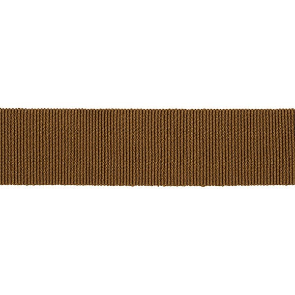 COTTON-ACETATE GROSGRAIN RIBBON - LEATHER