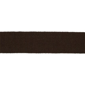 COTTON-ACETATE GROSGRAIN RIBBON - COFFEE