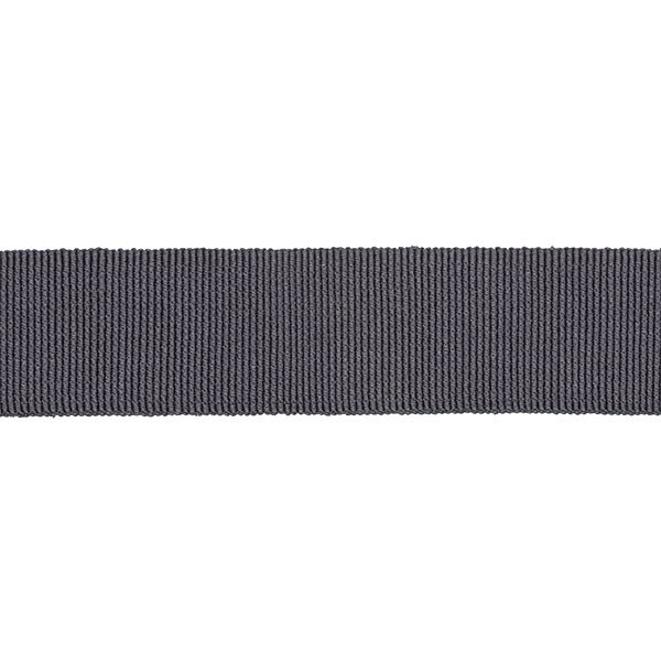 COTTON-ACETATE GROSGRAIN RIBBON - GRAPHITE GREY