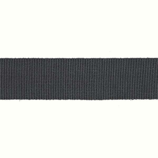 COTTON-ACETATE GROSGRAIN RIBBON - STEEL GREY