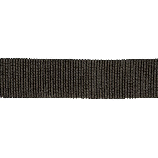 COTTON-ACETATE GROSGRAIN RIBBON - MOUSE GREY