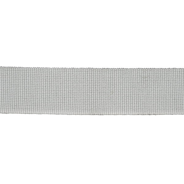 COTTON-ACETATE GROSGRAIN RIBBON - PEARL GREY