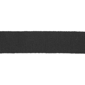 COTTON-ACETATE GROSGRAIN RIBBON - ANTHRACITE