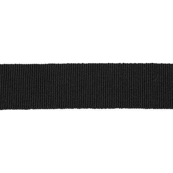 COTTON-ACETATE GROSGRAIN RIBBON - BLACK