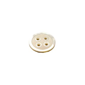 4-HOLES AUSTRALIA MOTHER OF PEARL BUTTON - WHITE