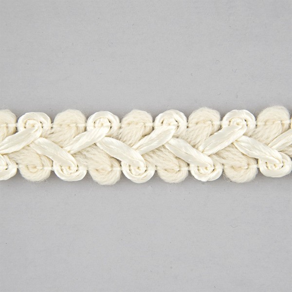 WOOL TRIMMING BRAID 20MM - CREAM