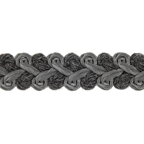 WOOL TRIMMING BRAID 20MM - GREY