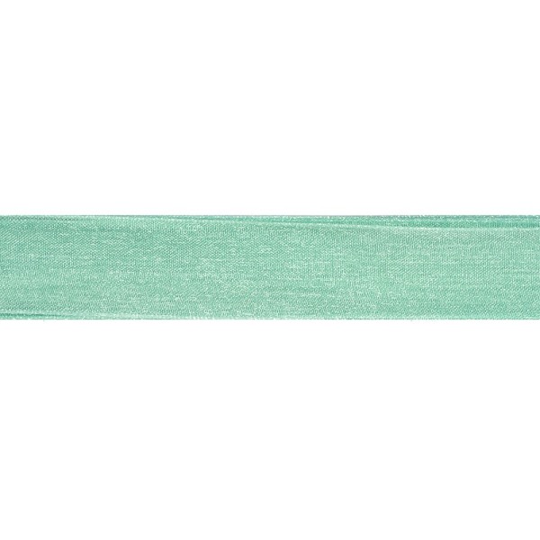 NASTRO ORGANZA - VERDE ACQUA