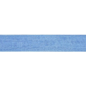 ORGANDY RIBBON - CERULEAN BLUE