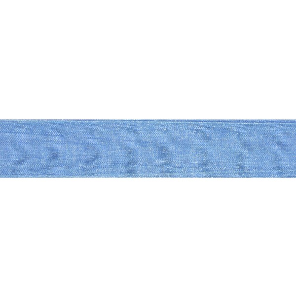 ORGANDY RIBBON - CERULEAN BLUE