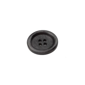 4-HOLES COROZO BUTTON - GREY