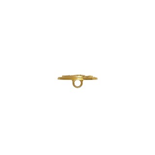 METAL ANCHOR BUTTON WITH SHANK - GOLD