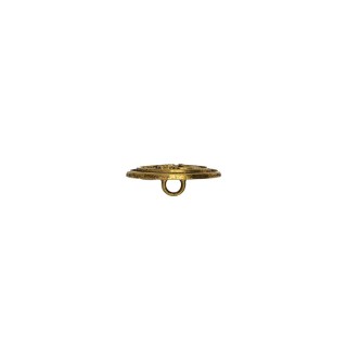 METAL ANCHOR BUTTON WITH SHANK - ANTIQUE GOLD