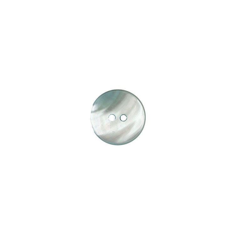 2-HOLES TROCAS SHELL BUTTON - AQUA BLUE