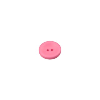 2-HOLE POLYESTER BUTTON - GERANIUM PINK