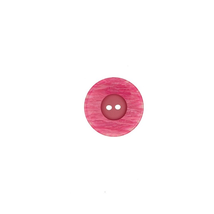 2-HOLE POLYESTER BUTTON - PINK SHOCKING