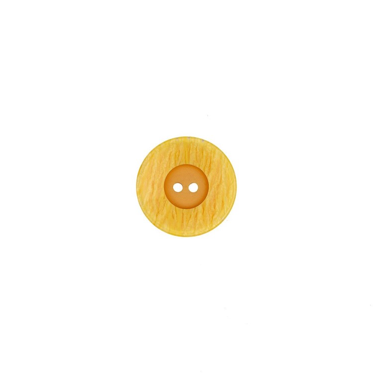 2-HOLES POLYESTER BUTTON - YELLOW