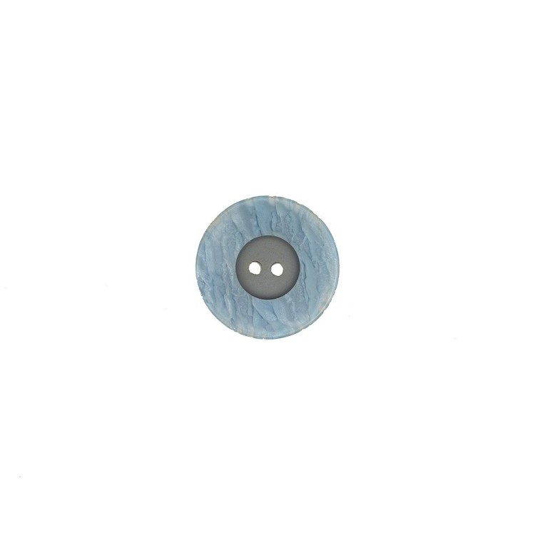 2-HOLES POLYESTER BUTTON - SKY BLU