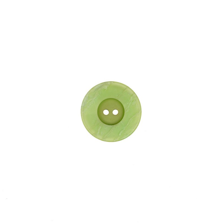 2-HOLES POLYESTER BUTTON - NILE GREEN