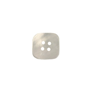 4-HOLES POLYESTER BUTTON - WHITE