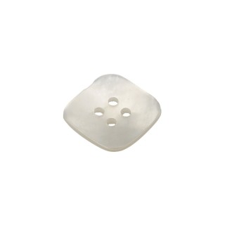 4-HOLES POLYESTER BUTTON - WHITE