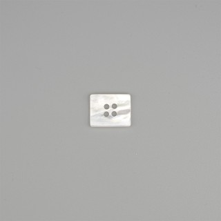 AUSTRALIA MOTHER OF PEARL BUTTON RECTANGULAR - WHITE