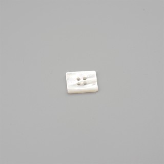 AUSTRALIA MOTHER OF PEARL BUTTON RECTANGULAR - WHITE