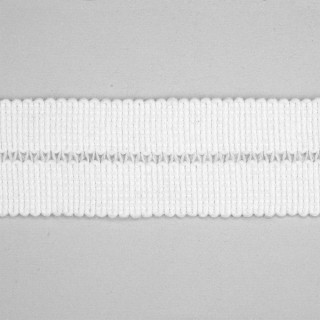 ACRYLIC KNIT BINDER TAPE 30MM - WHITE