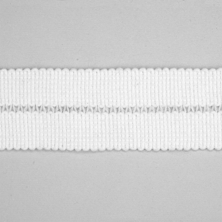 ACRYLIC KNIT BINDER TAPE 30MM - WHITE