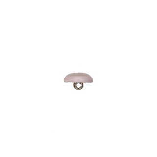 PEARL HALF BALL BUTTON WITH SHANK - SILVER PINK