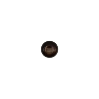 PEARL HALF BALL BUTTON WITH SHANK - DARK BROWN