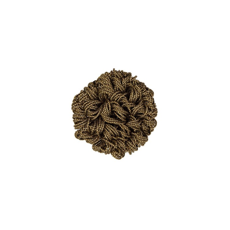 METALLIC DECORATIVE ROSETTE ROUCHE AMERICA - BURNISHED