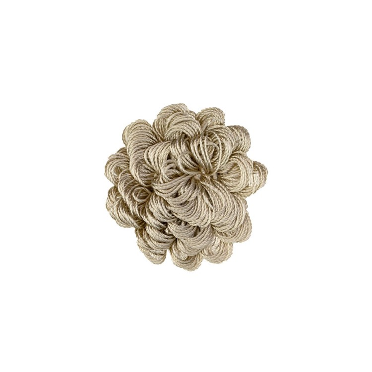 DECORATIVE ROSETTE - PARCHMENT BEIGE