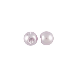 POLYESTER PEARL BALL BUTTON - LILAC