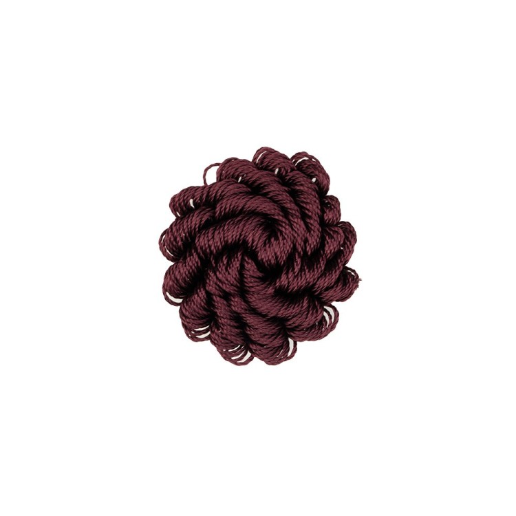 DECORATIVE ROSETTE - DARK BORDEAUX