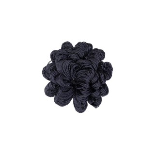 DECORATIVE ROSETTE - NAVY BLUE