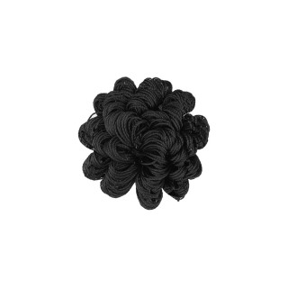 DECORATIVE ROSETTE - BLACK