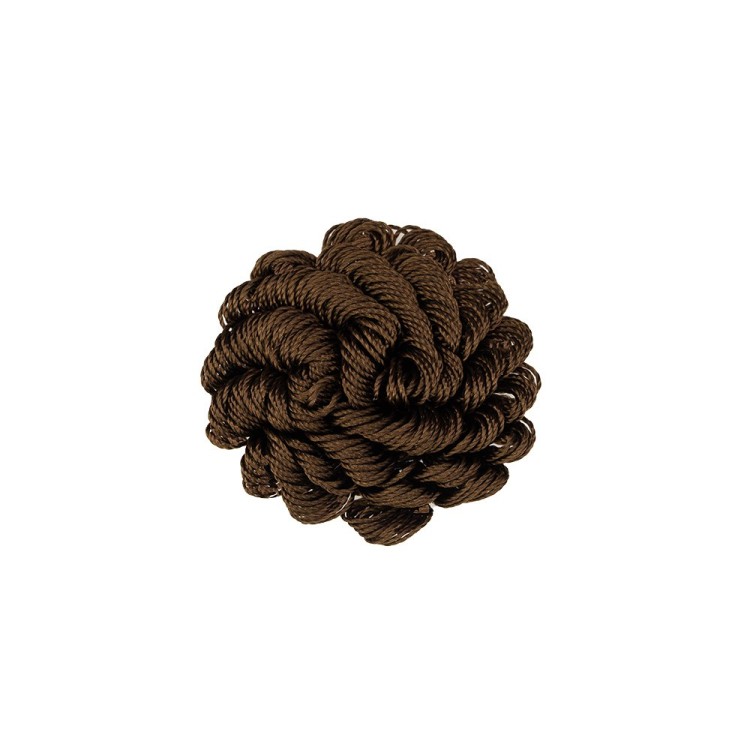 DECORATIVE ROSETTE - DARK LEATHER