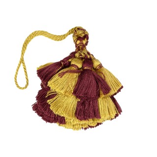 RIVIERA KEY TASSEL - BORDEAUX-OCHER