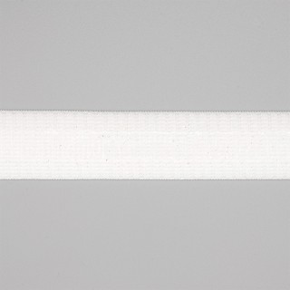 NASTRO ELASTICO CON SILICONE 20MM - BIANCO