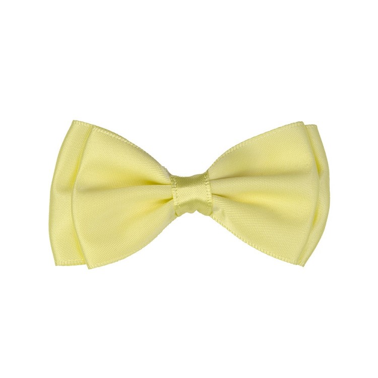 SATIN RIBBON BOW - YELLOW