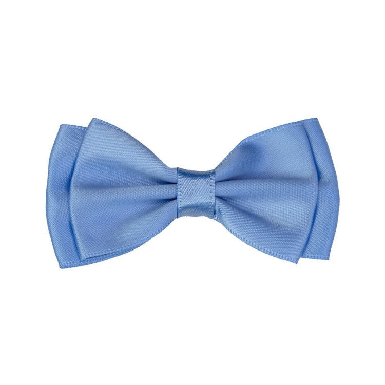 SATIN RIBBON BOW - SKY BLUE