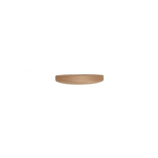 4-HOLES POLYESTER BUTTON WITH RIM - CAFE' CREME