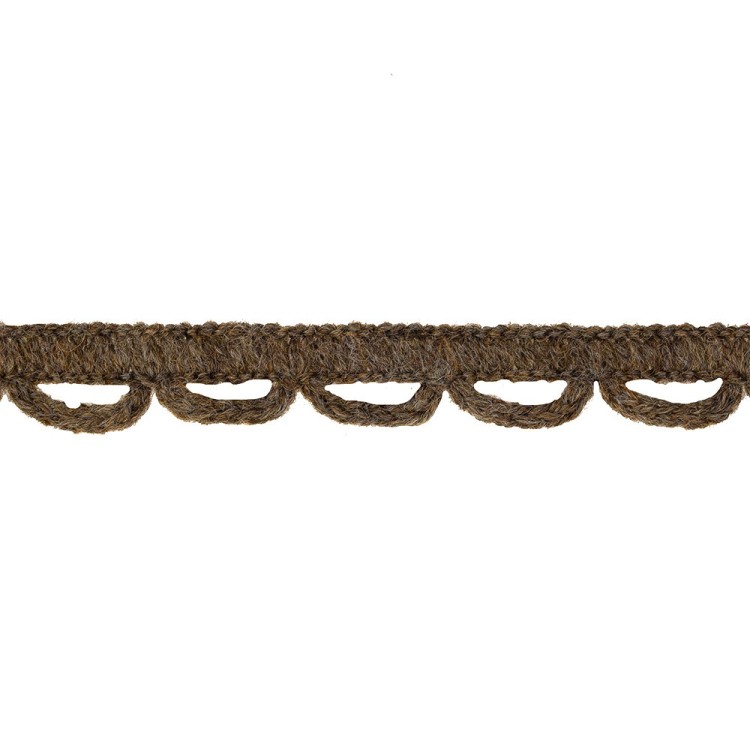 BUTTONHOLE BRAID TRIMMING 10MM - LIGHT BROWN